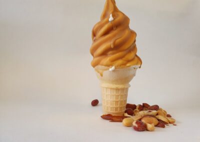 Soft Serve with Peanut Butter Dip